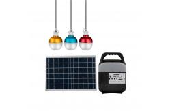 China Portable IP65 Lawn Solar Home Lighting System Pure White LED Bulbs supplier