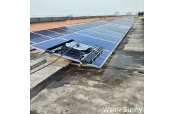 China Solar Panel Cleaner With DC Motor Controls And Brush Rotation supplier