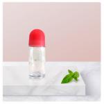 50ml Glass Roll On Deodorant Bottles Plastic Refillable Rollerball Perfume for sale