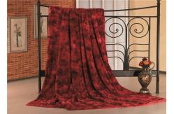 China Pattern Brushed Throw Plush Fur Blanket Dry Clean Medium Warmth Durable Fabric supplier