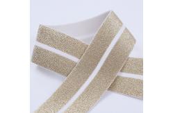 China Stretch Metallic Glitter Elastic Ribbon for DIY Crafts and Pants supplier