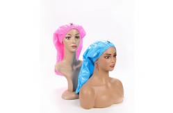 China Women'S Waterproof PVC Shower Cap Bonnets 22.5 Long For Curly Hair supplier