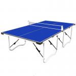 15MM MDF Official Size Ping Pong Table 4PCS Top Foldable Metal Leg With Post Net Paddles Balls for sale