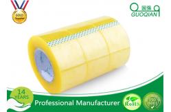 China Pressure Sensitive BOPP Packing Tape Strong Adhesive Single Sided Clear Shipping Tape supplier