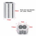 Rustproof Aluminum Crimping Loop Sleeve Weather Resistant Anti Corrosion