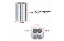 China Rustproof Aluminum Crimping Loop Sleeve Weather Resistant Anti Corrosion supplier