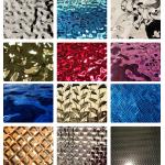Water Ripple Stamped PVD Stainless Steel Sheet Metal Cladding Decoration Material Anti Scar for sale