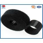Black Reusable Hook And Loop Cinch Straps Back To Back cable ties Adjustable for sale