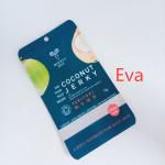 Mylar Zipper Custom Printed Snack Bags Pure Plastic For Coconut Jerk / Dried Fruit for sale