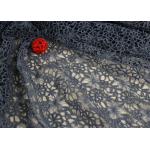 Flower Dying Lace Fabric Water Soluble Polyester Guipure Lace Fabric By The Yard for sale