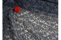 China Flower Dying Lace Fabric Water Soluble Polyester Guipure Lace Fabric By The Yard supplier
