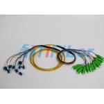 SC / UPC to LC / UPC fiber optic cable patch cord  Multi mode 12 Core LSZH Jacket for sale