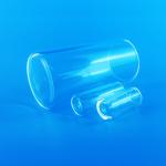 Od 30 Mm Fused Silica Tube With Round Flat Head At One End for sale