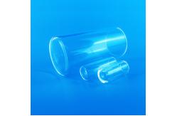 China Od 30 Mm Fused Silica Tube With Round Flat Head At One End supplier