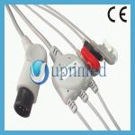 patient monitor 3 lead ECG Cable with leadwires for sale