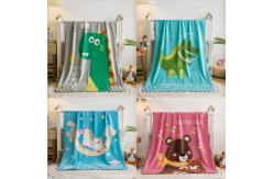China 100 Polyester Fleece Throw Blankets Machine Weaved For Living Room supplier