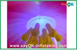 China 1.5m Pink Hanging Inflatable LED Flower Inflatable Lighting For Party supplier