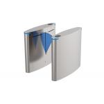 AC100V Automatic Flap Barrier Turnstile 10mm Acrylic Face Recognition 100W for sale
