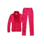 Pure Colour Velvet Youth Sports Uniforms , Long Sleeves Hooded Casual Sportswear for sale