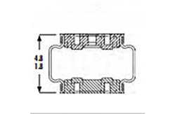 China 4.8 Max Height 3/8-16 Goodyear 1B5-510  Air Springs Vibration supplier