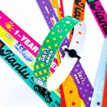 Custom PVC Wristbands with Logo Waterproof for Events