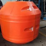 Long Life Using Polyethylene Pipe Floater With Impact Resistance Orange Color Buoyancy >150N for sale