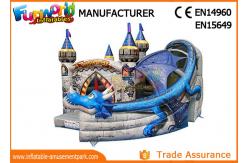 China 0.55mm PVC Tarpaulin Dragon Bouncer House With Slide / Inflatable Bouncer Castle supplier