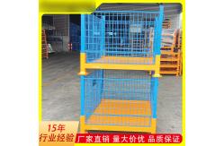 China 2-4 Layers and Blue Wire Mesh Pallet Cage with Move Structure supplier