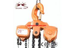 China 12m 20000KGS Scaffolding Chain Pulley Block Hoist supplier