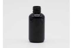 China Solid Black 30ml Refillable Plastic Spray Bottles Pet Plastic Bottles Round Shoulder supplier