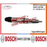 BOSCH 0445120186 51101006115 Neutral Fuel Injector Assembly 0445120186 51101006115 For MAN VW for sale