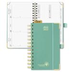 Mint Green 2023 Hardcover Weekly Planner With Robust Medal Binding for sale
