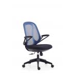 Adjustable Mesh MID Back Swivel Office Chair With Swivel Wheels for sale