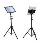 Ipad / Tablet Adjustable Stand Holder Black Adjustable Height Tallest 146CM for sale