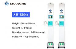 China Ultrasonic Digital Height Weight BMI Blood Pressure Machine With Window 10 System supplier
