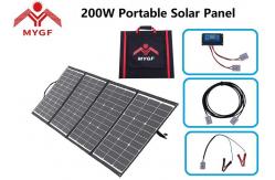 China Lightweight Portable Solar Panel 200 Watt IP67 Junction Box Continuous Power Supply supplier