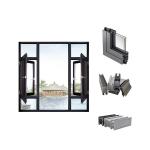 0.8-1.2mm Thickness Aluminum Window Profiles Set 6063