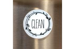China Double Sided Round Circle Dishwasher Magnet Clean Dirty Sign Indicator supplier