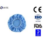 Clear Round Surgical Scrub Caps Food Industry Lightweight Blue Color 60x14cm for sale