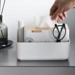 Customized PS Wood Plastic Tissue Box Holder For Car Dashboard
