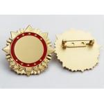 Badge Type Custom Engraved Medals Zinc / Tin Alloy Material For Military Service for sale