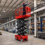 Electric Self Propelled Scissor Lift Mobile Aerial Work Platform For Warehouse for sale
