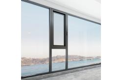 China Black Aluminium Casement Windows Heat Insulation Sound Proof Customized supplier