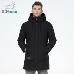 Medium Length Man Winter Coat With Four Pocket Knitted Cuff Warm Waterproof Jacket