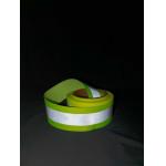 Fluorescent Reflective Webbing Tape Green Reflective Fabric Ribbon High Light 5cm for sale