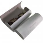 Velvet PU Leather Eyeglass Case Custom Logo Printing Eyeware Sunlass for sale