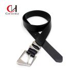 Black Ladies Leather Belt Irregular Metal Needle Buckle Custom Logo for sale