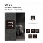 RS485 Push Button Wall Switch Aluminum Integrated Style Rose Gold Color for sale