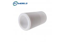China Machined CNC Plastic Parts Precision PTFE Accessories White Thread supplier