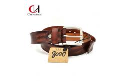 China Durable Mens Genuine Leather Belt Width 3.8cm Antiwear Multipurpose supplier